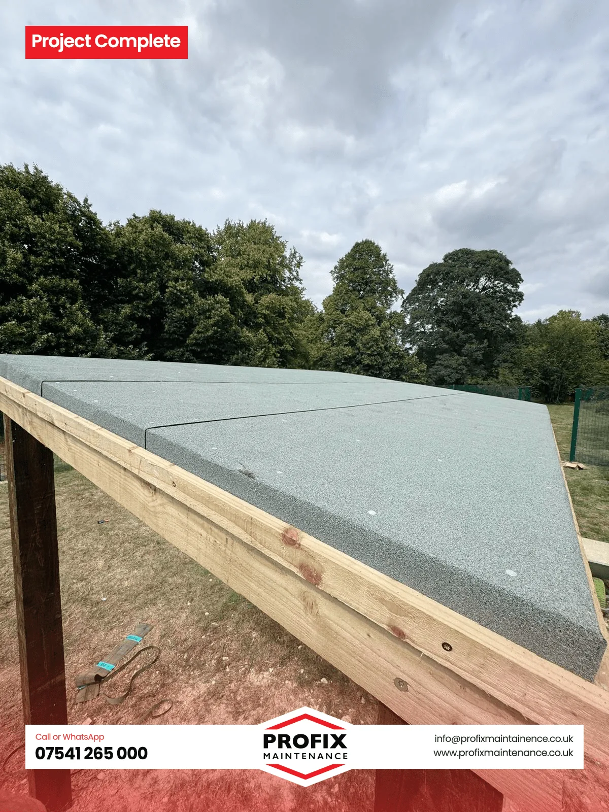 Profix Completed Roof Installation – Durable and Weatherproof