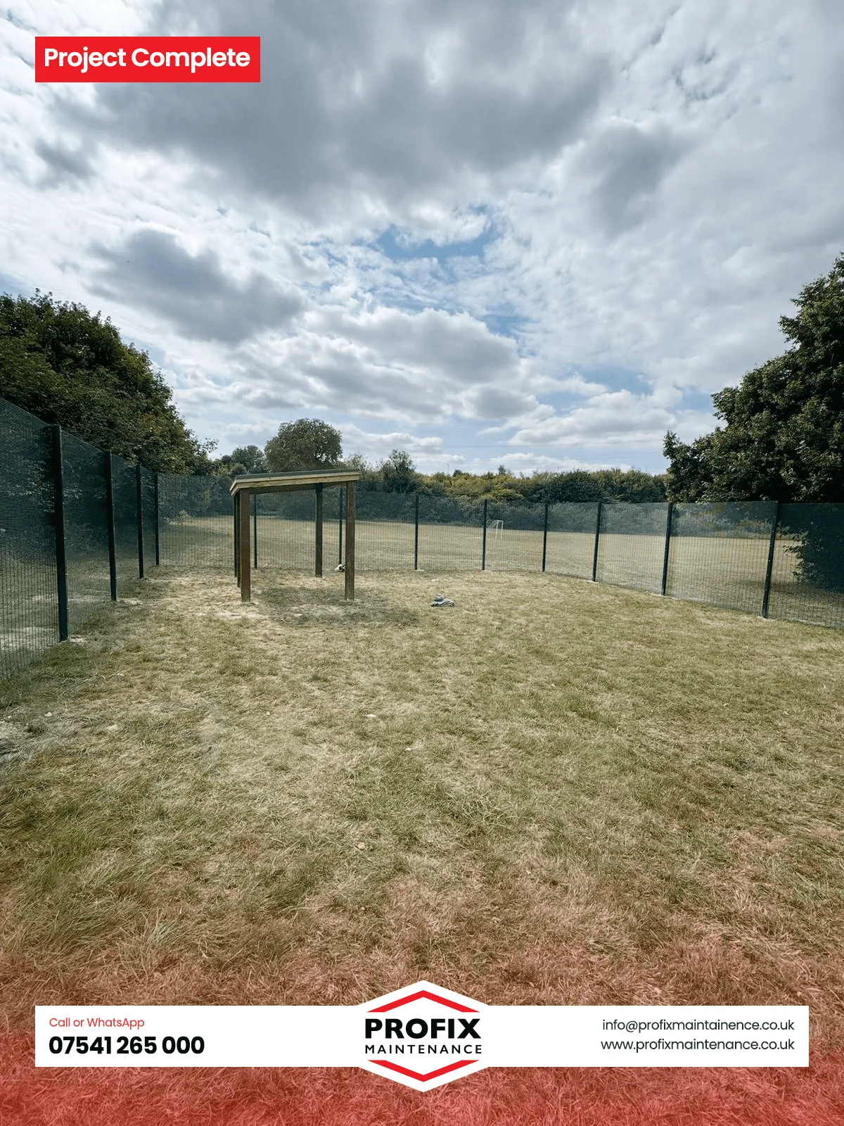 Profix Outdoor Shelter & Fencing – Complete Installation