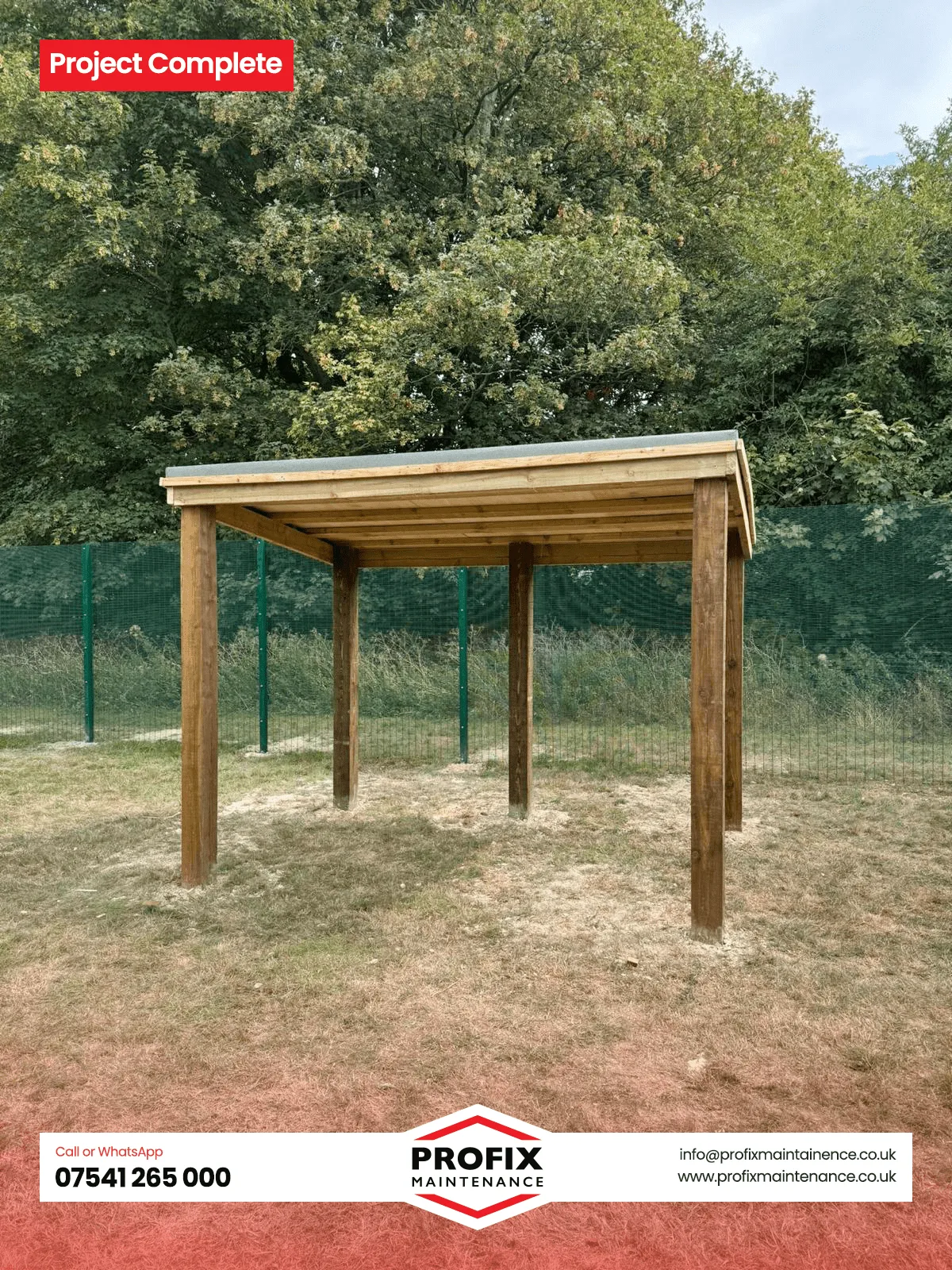 Profix Wooden Outdoor Shelter – Built to Last