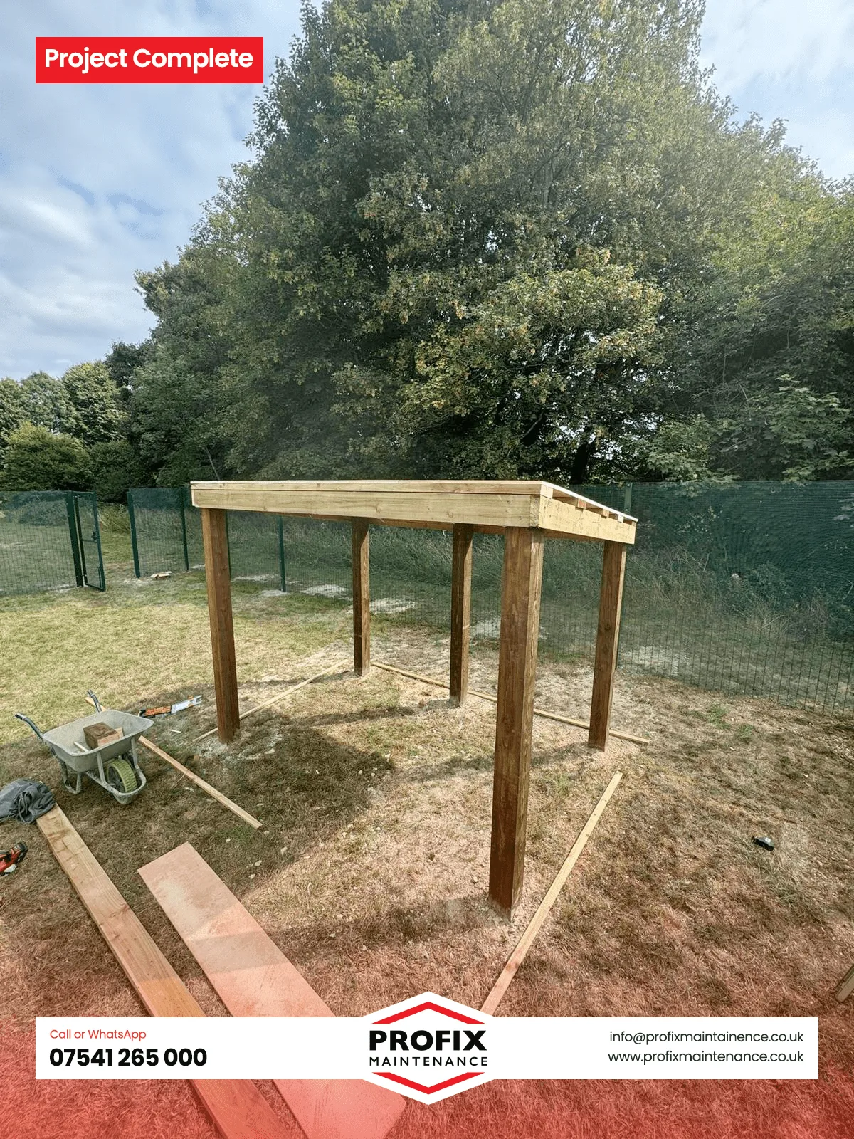 Profix Custom Sheltered Structure – Robust and Practical